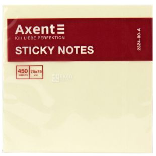 Axent, 450 аркушів, Акцент, Папір для нотаток Зебра, з клейким шаром, 75х75 мм