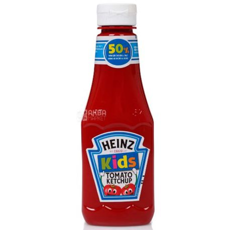 Heinz, Kids Tomato ketchup, 330 г, Кетчуп Хайнц, томатный, детский