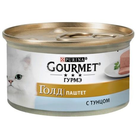 Gourmet Gold, 85 г, Корм для дорослих кішок, Паштет з тунцем