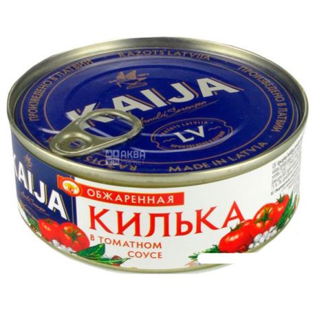 Kaija, 240 г, Кілька обсмажена, у томатному соусі