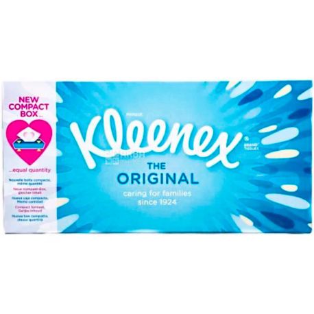 Kleenex Original, 70 шт, Серветки косметичні, 3-х шарові