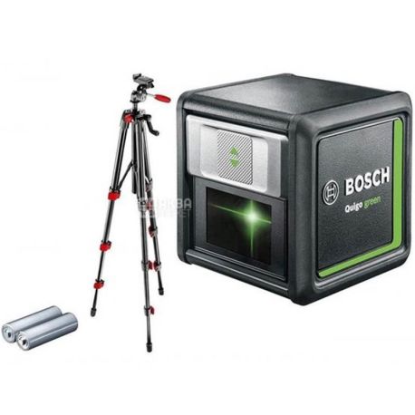 Bosch Quigo Green, Laser level, up to 12 m + tripod
