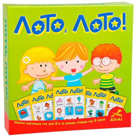 Arial, Board game, Lotto, for children from 3 years
