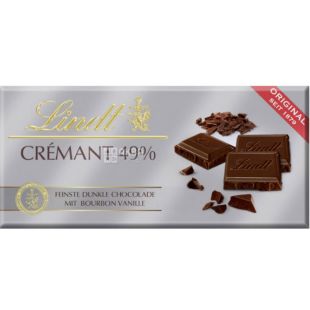  Lindt, Шоколад черный, 49%, 100 г