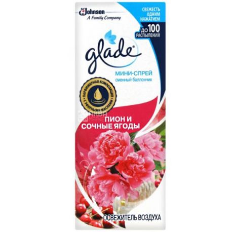Glade, Peony and Juicy Berries, 10 ml, Microspray Air Freshener