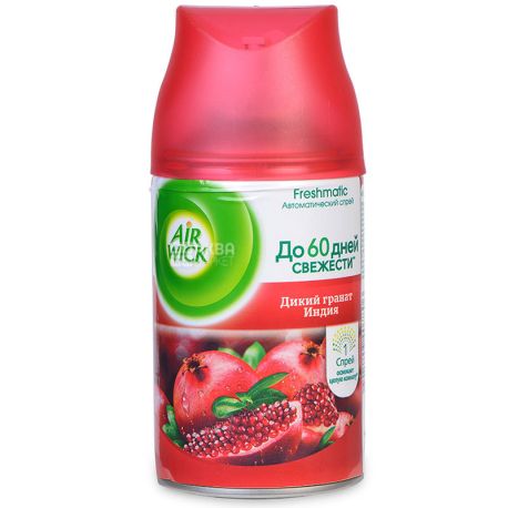 Air Wick, Freshmatic, Дикий гранат Індія, 250 мл, змінний балон