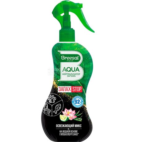 Breesal Aqua, Освіжаючий мікс, 375 мл, Нейтралізатор запаху