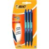 BIC, Soft Feal Click Grip, 3 шт., Набор ручек шариковых, автоматические, синие