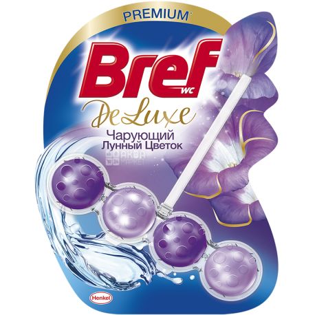 Bref De Luxe, 1 шт., Блок для унитаза Бреф, Чарующий лунный цветок