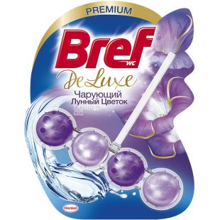 Bref De Luxe, 1 шт., Блок для унитаза Бреф, Чарующий лунный цветок