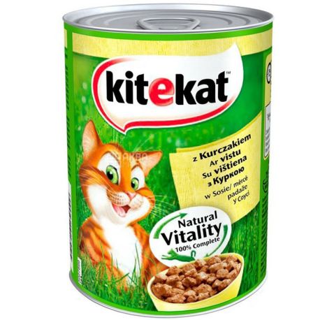 Kitekat, 400 g, Cat food with chicken and sauce