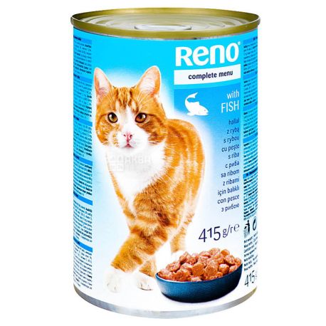 Reno, 415 г, Консервы для кошек, Рыба