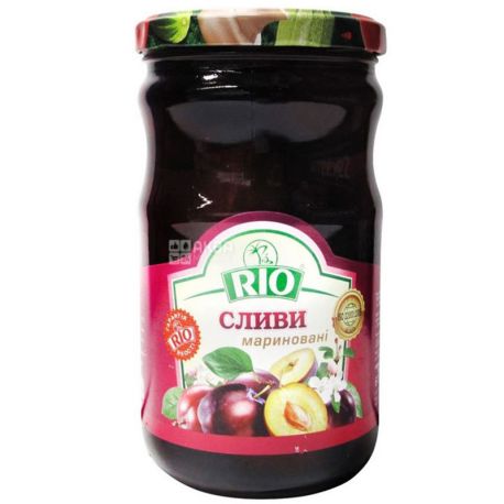 Rio, 670 г, Сливы маринованные