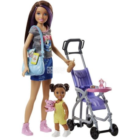 Barbie Skipper Babysitters, Barbie Game Set, Caring