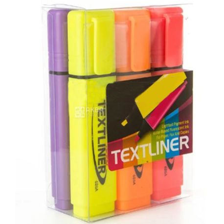 AIHAO, 6 pcs., Set of markers for text highlighting, Highlighter, Multicolored
