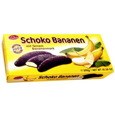 Sir Charles, Schoko bananen, 300 g, Souffle, Chocolate Banana