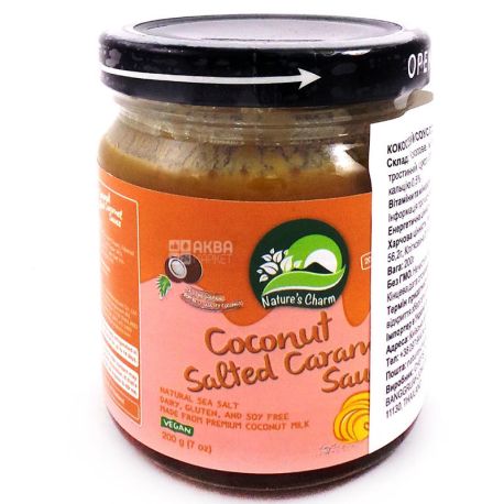 Natures Charm, 200 g, Coconut Sauce, Salted Caramel