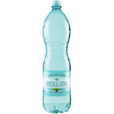 Smeraldina, 1,5 л, Вода артезіанська Смеральдина, негазована, ПЕТ