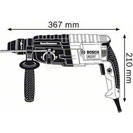 Bosch SDS-plus GBH 2-24 DRE Professional, Перфоратор, 790 Вт + Ключевой патрон с адаптером