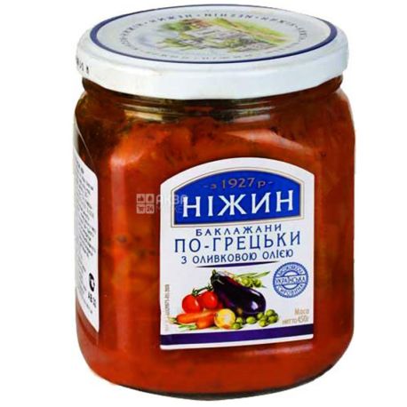 Ніжин, 450 г, Баклажани по-грецьки в оливковій олії