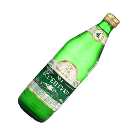 Ессентуки-4, 0,54 л, Вода минеральная газированная, стекло
