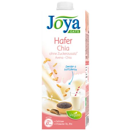 Joya Oats Hafer Chia, 1 л, Джоя, Вівсяне молоко з чіа