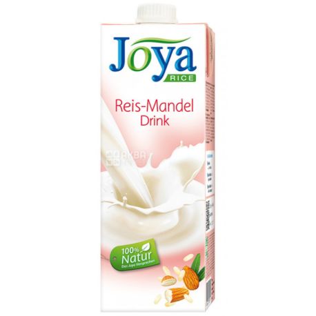 Joya Rice Almond, 1 л, Джоя, Рисово-мигдалеве молоко, органічне
