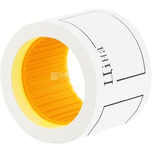 Economix, Ценник ленточный белый Экономикс, 50х40 мм, 100 шт.