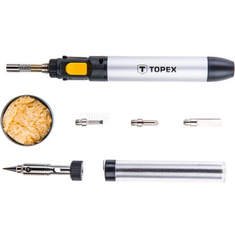 Topex, Micro-soldering iron with nozzles, gas, 12 ml