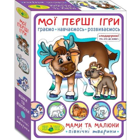 Киевская фабрика игрушек, Настольная игра Мамы и дети в ассортименте, от 3-х лет 