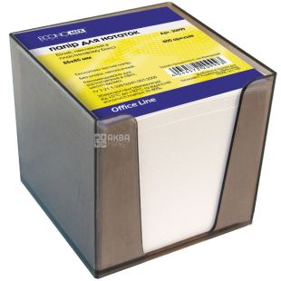 Economix, 800 шт, Экономикс, Бокс пластиковый с бумагой для записей, белая, несклеенная, 85х 85мм