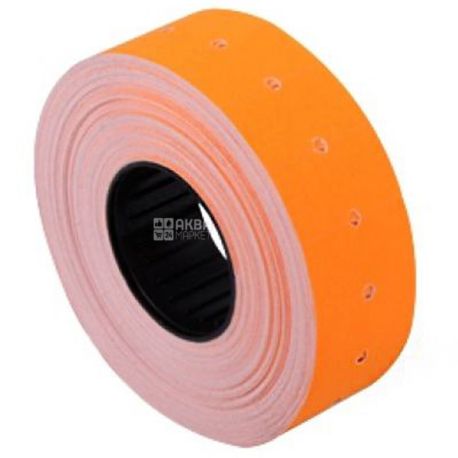 Economix, 1000 pcs, Price tag, ribbon orange, 21 x 12 mm