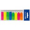 Economix, 120 шт., 12 х 45 мм, Індекси, пластикові, 8 кольорів, асорті