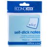 Economix, 100 шт, Экономикс, Бумага для записей с клейким слоем, голубая, 75х75 мм