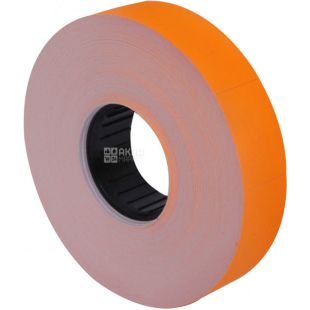 Economix, Цінник стрічковий помаранчевий Економікс, 16 х 23 мм, 100 шт.  