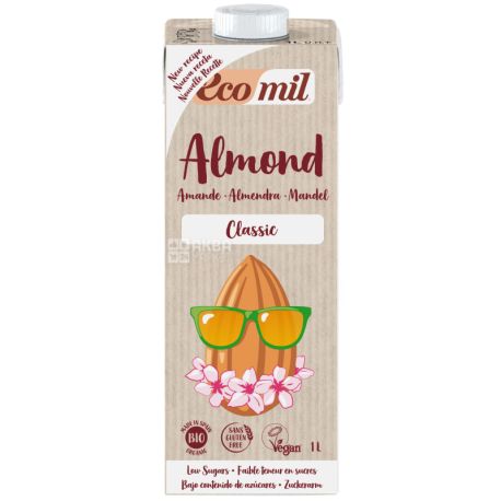 Ecomil Almond, 1l, Organic Almond Milk, Classic