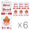 Ecomil, Almond milk, 1 L, Ekomil, Herbal drink, Almonds without sugar, Pack of 6 pcs.