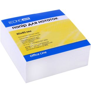 Economix, 300 листов, Экономикс, Бумага для записей, белая, несклеенная, 80х80 мм
