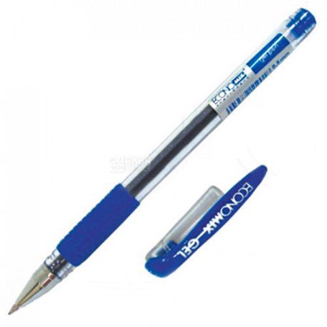 Economix, 12 pcs., Gel pen, 0.5 mm, blue