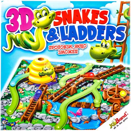 JoyBand, Настольная игра, Змейки и лестницы, для детей от 5-ти лет
