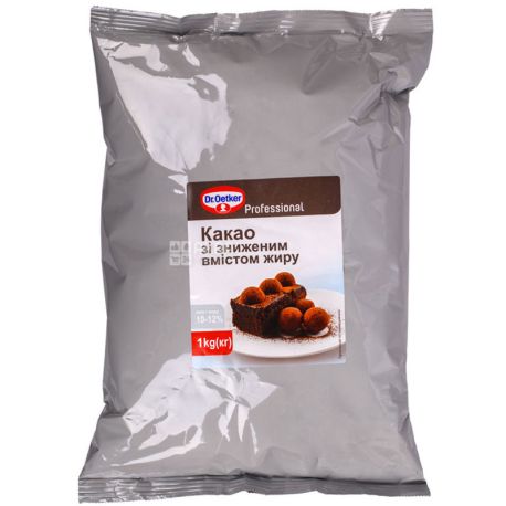 Dr.Oetker Professional, 1kg, Etc. Oetker Profesinal, Cocoa with reduced fat content