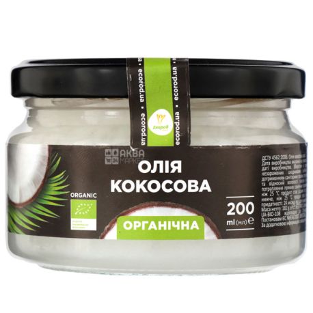 Екород, 200 мл, Масло кокосове, органічне