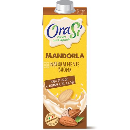 OraSi, Mandorla, 1 л, ОраСи, Миндальное молоко с витаминами и кальцием