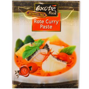 Exotic Food, 50 г, Экзотик Фуд, Паста Карри красная 