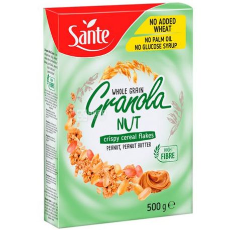 Sante, 500 g, Granola, Cereal Flakes with Nuts