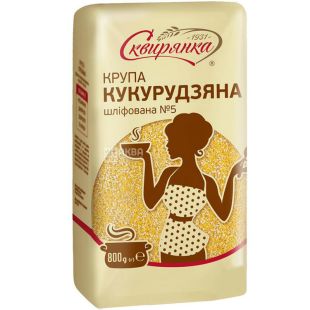 Сквирянка, 800 г, Крупа кукурузная шлифованная, в ассортименте