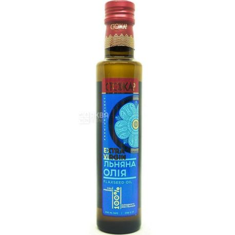 Стожар, 0,25 л, Масло льняное, холодного прессования