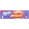 Milka, Strawberry Cheesecake, 300 г, Шоколад молочний з чізкейком, полуницею та печивом