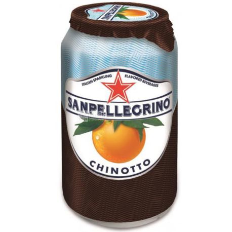 San Pellegrino, Chinotto, 0,33 л, Лимонад с экстрактом померанца