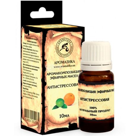 Aromatics, 10 ml, Aromatic composition of essential oils, Anti-stress